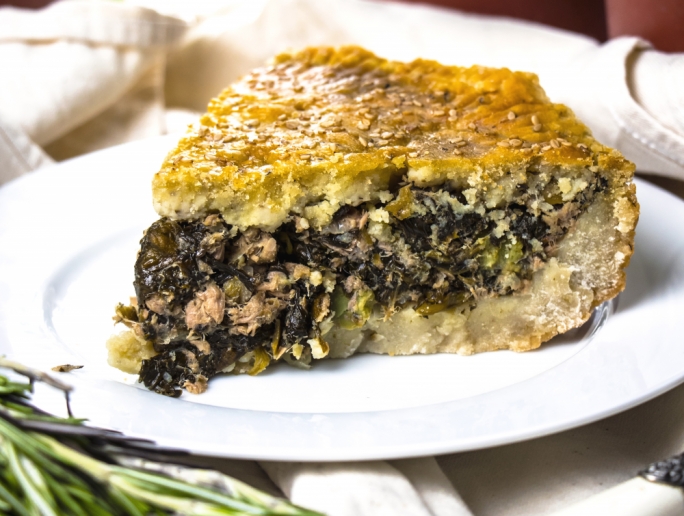 Tuna and spinach pie