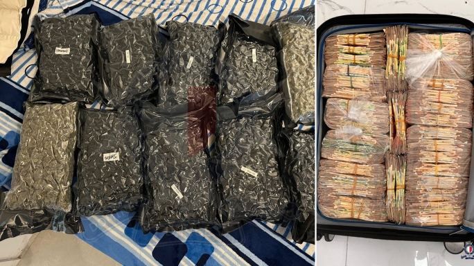 Police smash criminal network, seize drugs and stacks of cash