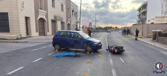 Motorcyclist seriously injured in Għaxaq accident