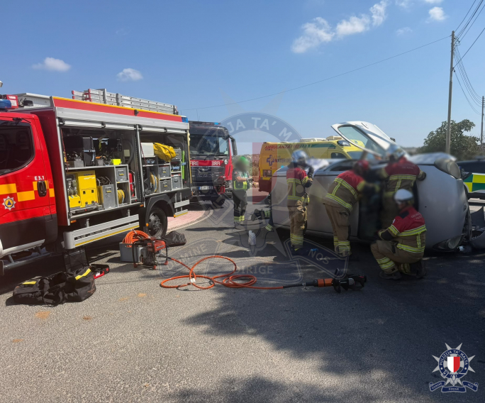 Two injured in St Paul’s Bay traffic accident