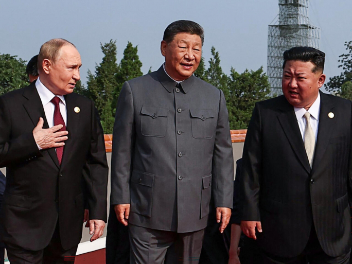 Xi, Putin and Kim pictured together in defiant push against US-led world order