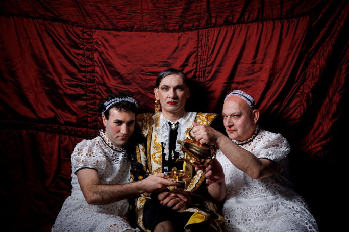 The men playing The Maids