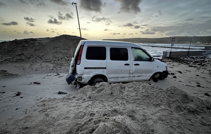St Thomas Bay in Marsaskala remains impassable two days after Storm Harry wreaked havoc