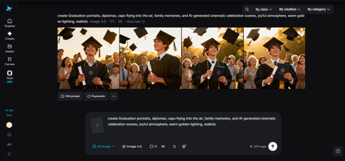 Using AI to create graduation celebration videos for students