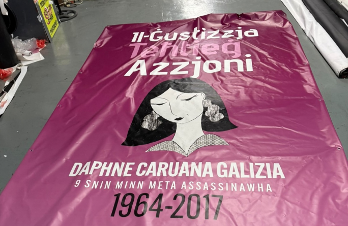 Repubblika, Occupy Justice criticise Valletta Council over Daphne Caruana Galizia posters