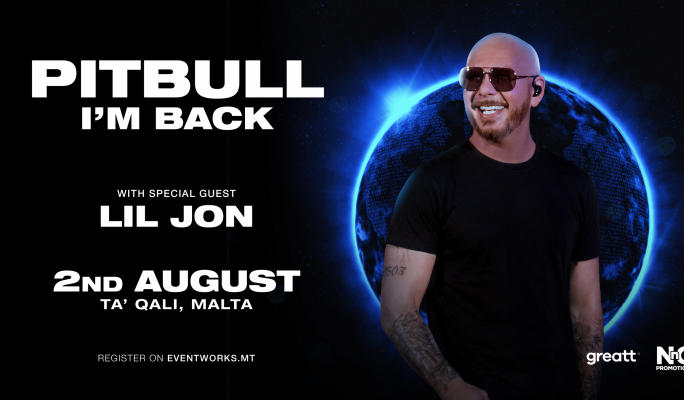 Pitbull to headline Ta’ Qali summer concert in Malta with special guest Lil Jon