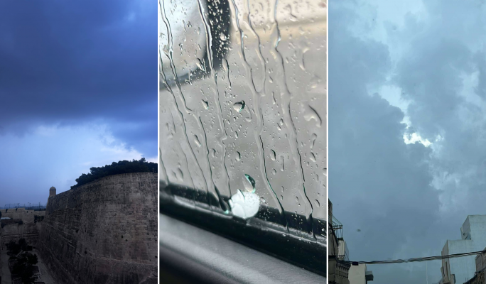 Parts of Malta drenched in rain after freak hailstorm