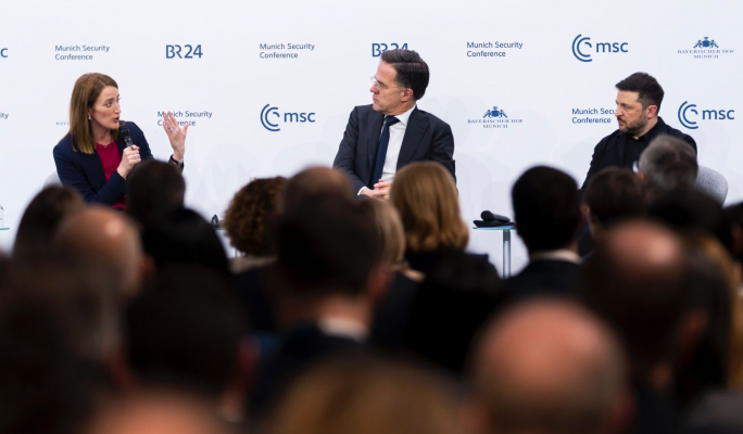 Metsola pledges unwavering EU support for Ukraine at Munich Security Summit