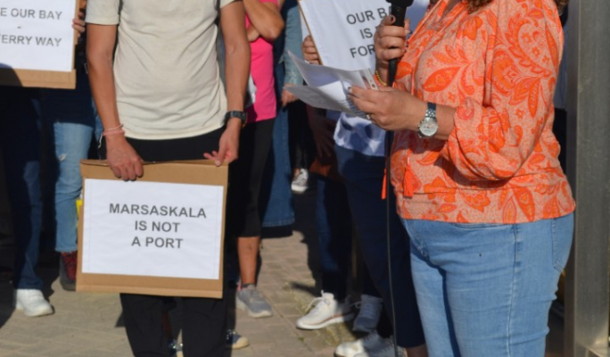 Marsaskala residents protest against ferry terminal