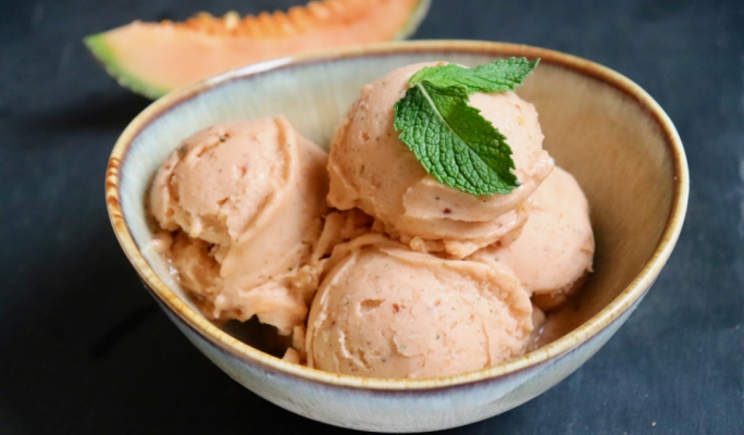 Melon sorbet