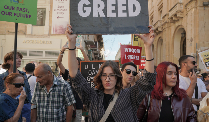 WATCH | Protesters fill Valletta streets to voice anger against government’s planning changes