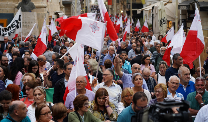 Valletta protest: Coalition of 22 organisations call for a 'cleaner' Malta - Vimarsana News