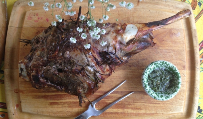 Easter Sunday lunch – Pippa Mattei’s slow-roasted leg of lamb