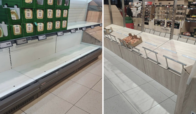 When the shelves emptied, the system spoke